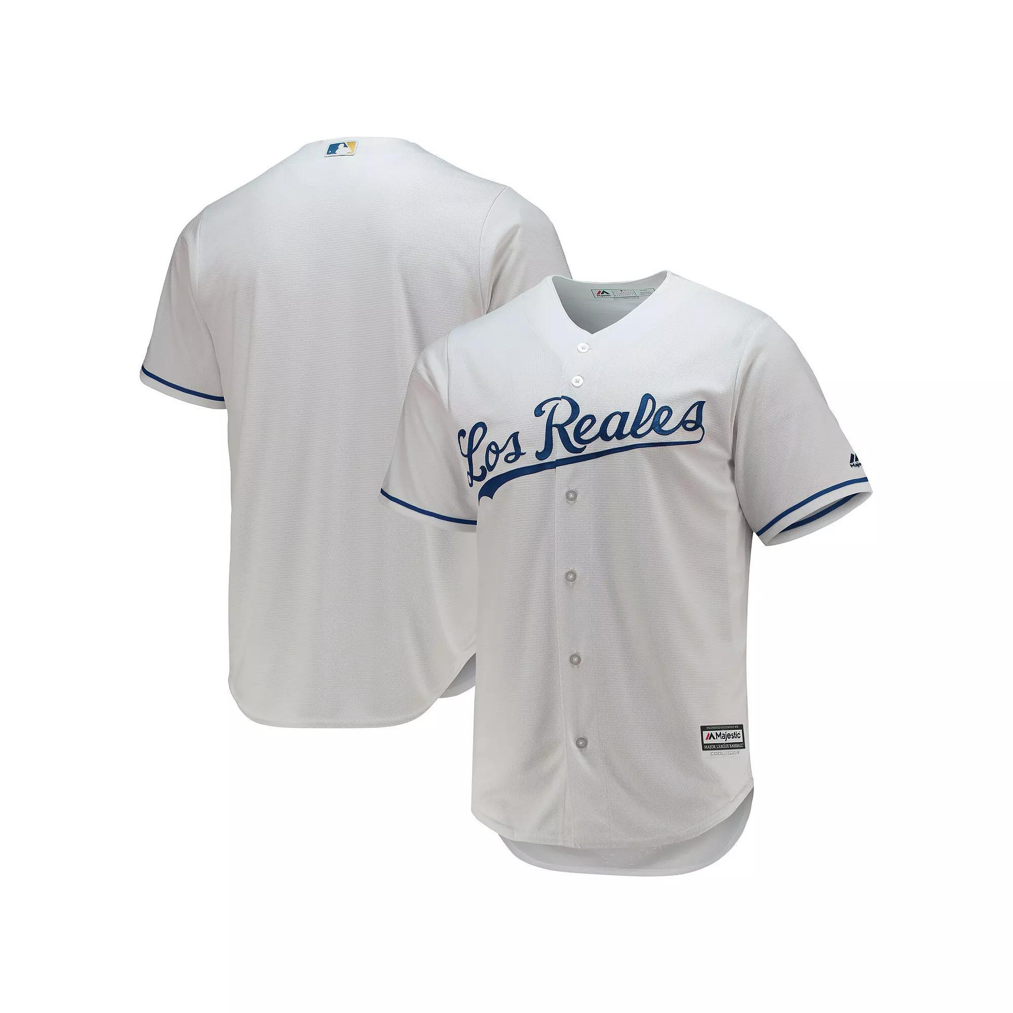 Men's Majestic White Kansas City Royals Team Official Jersey, Size: 2XL Product Image