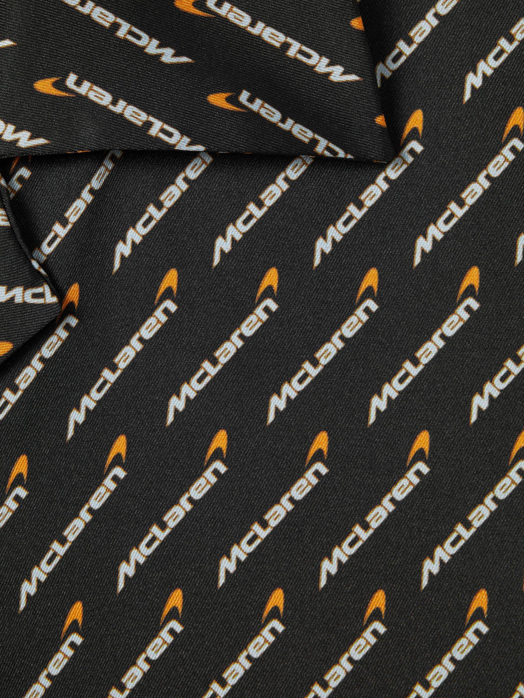 McLaren F1 Silverstone Exclusive Cuban Collar Shirt in Black Multi Product Image