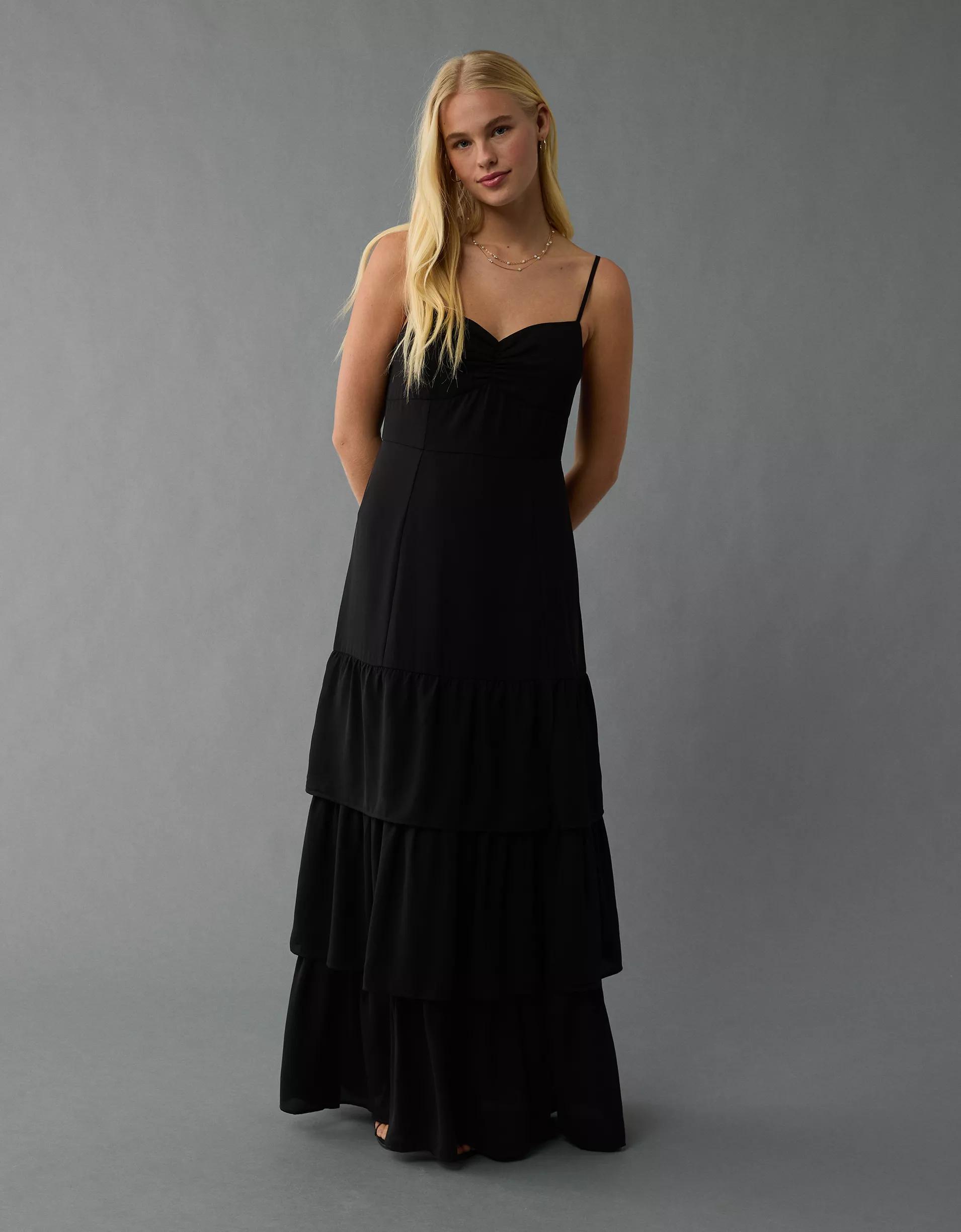 AE Drop Waist Tiered Maxi Dress Product Image