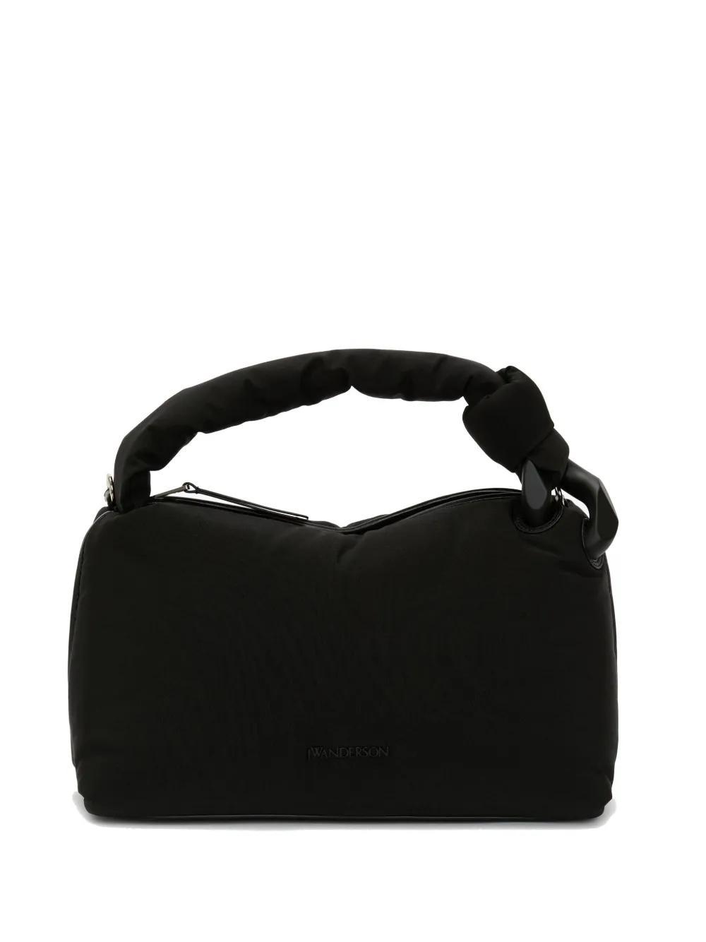 JW ANDERSON Jwa Puffy Corner Bag - Nylon Top Handle Bag In Black Product Image