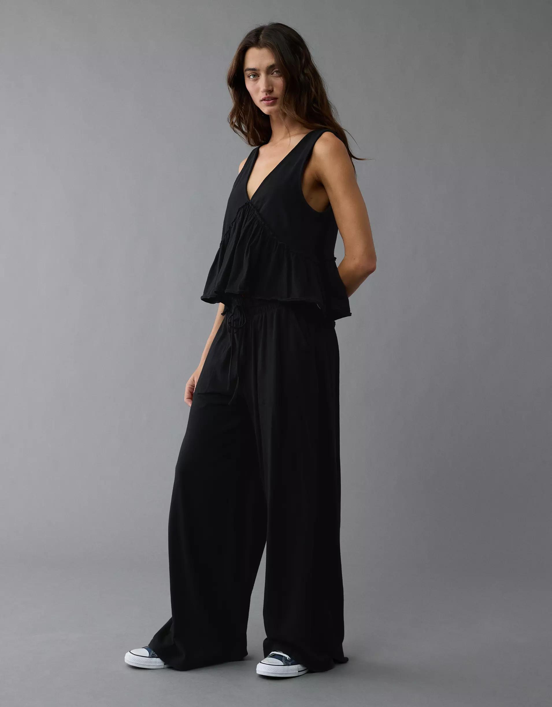 AE Sunchaser Knit V-Neck Swing Tank Top Product Image