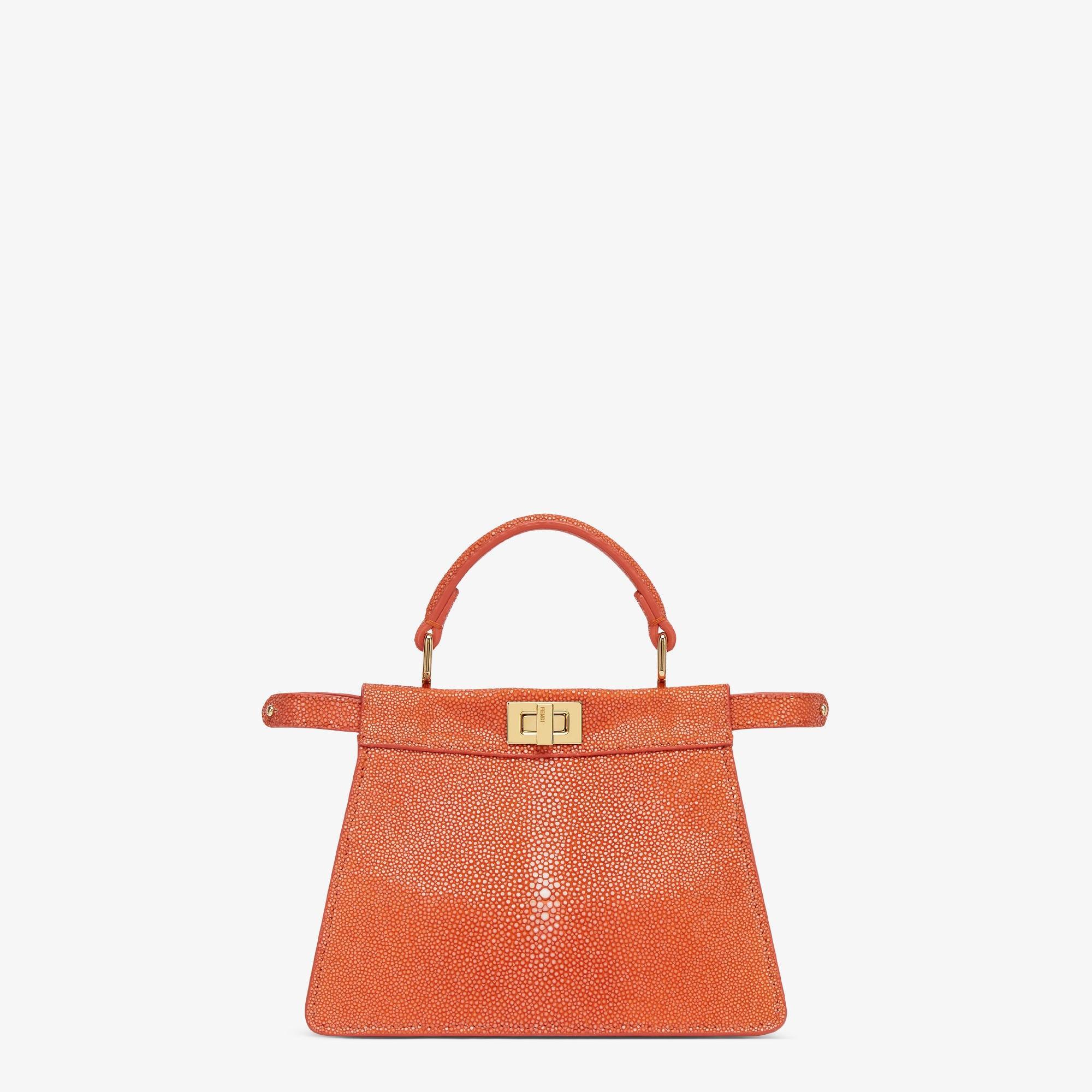 Peekaboo ISeeU PetiteOrange stingray leather bag Product Image