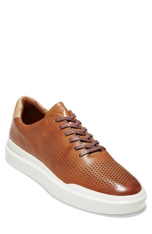 Cole Haan Mens GrandPr Rally Laser Cut Sneakers - Brown Size 15 Product Image