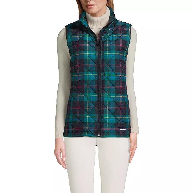 Petite Lands' End Insulated Vest, Women's, Size: Small Petite, Dark Green Green Product Image