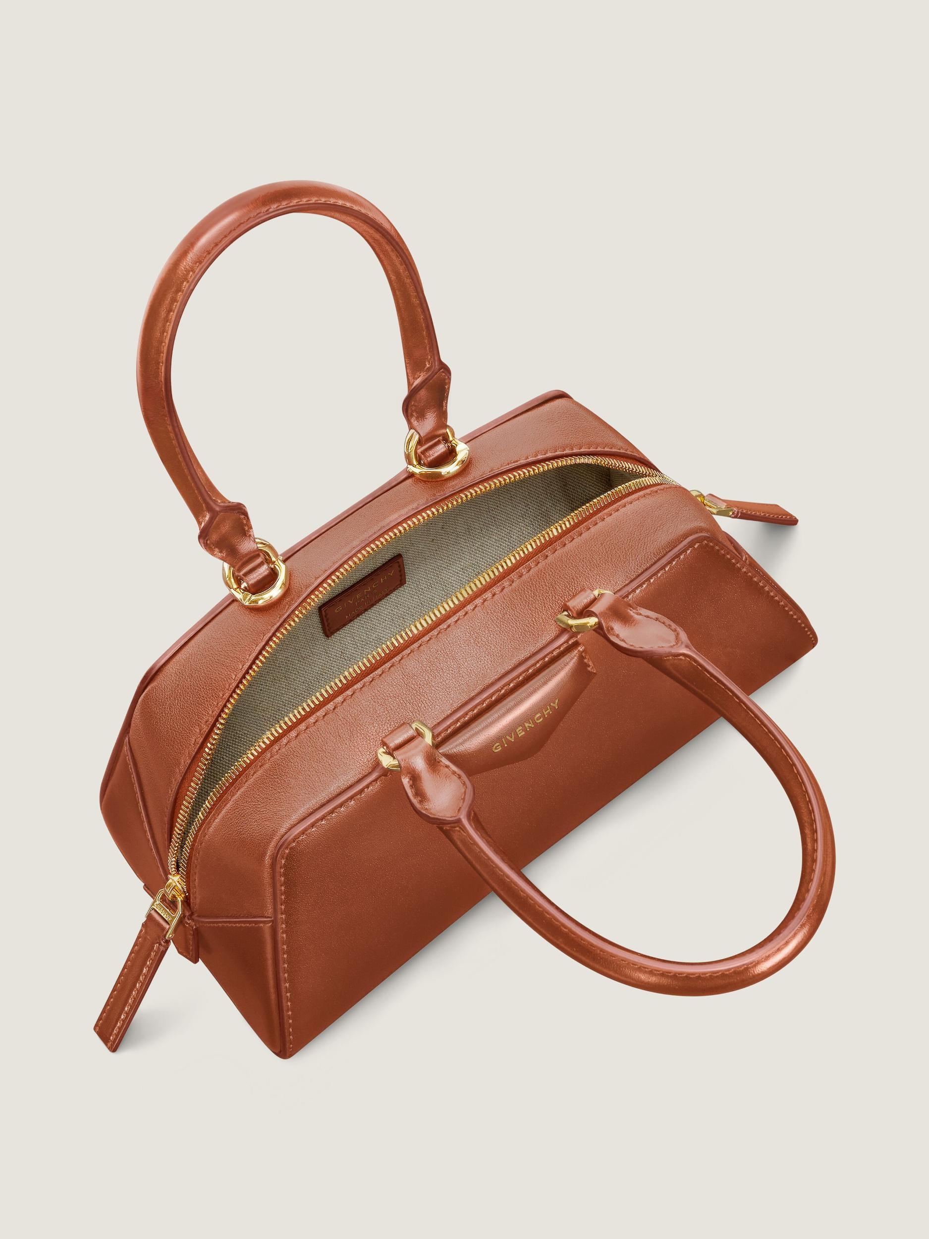 Mini Antigona East-West bag in Box leather Product Image