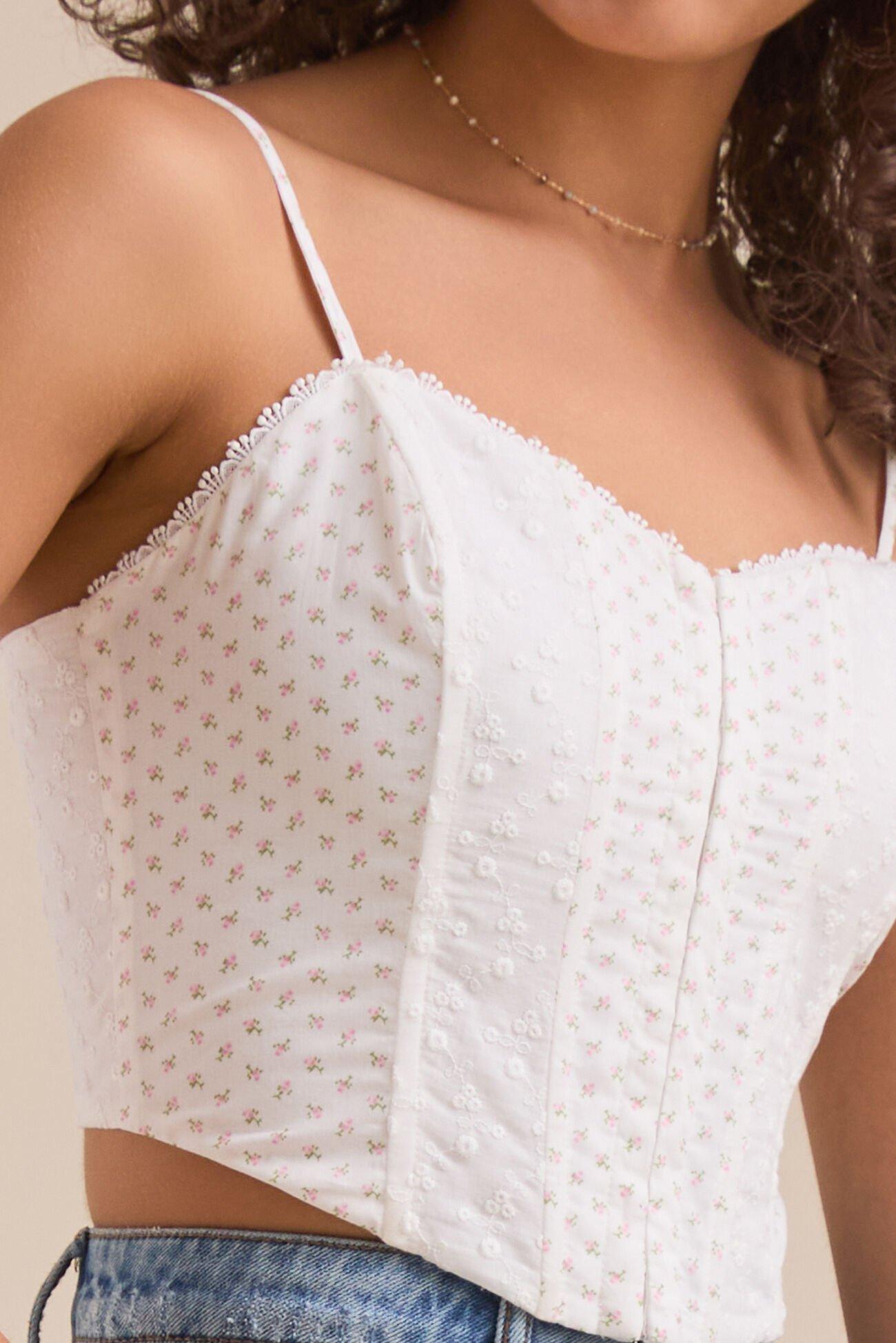 Camila Floral Corset Tank Product Image