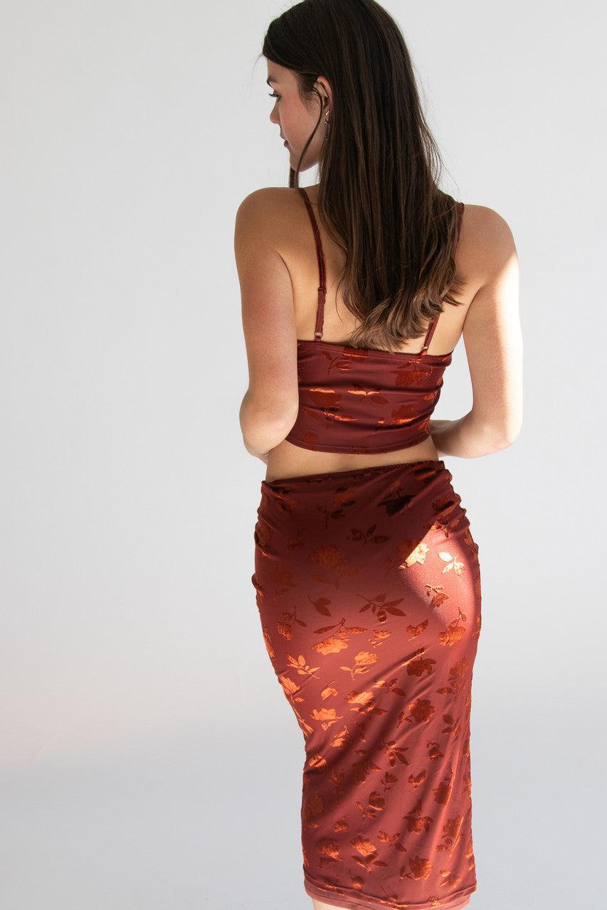 Floral Velvet Burnout Cami Product Image