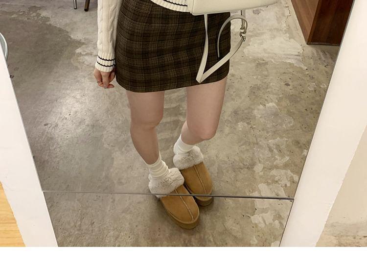 V-Neck Striped Cable Knit Sweater Product Image
