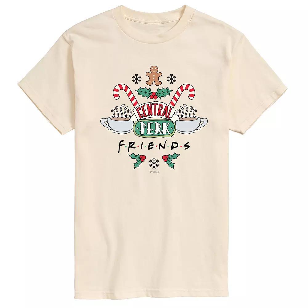 Mens Friends Holiday Central Perk Graphic Tee Product Image