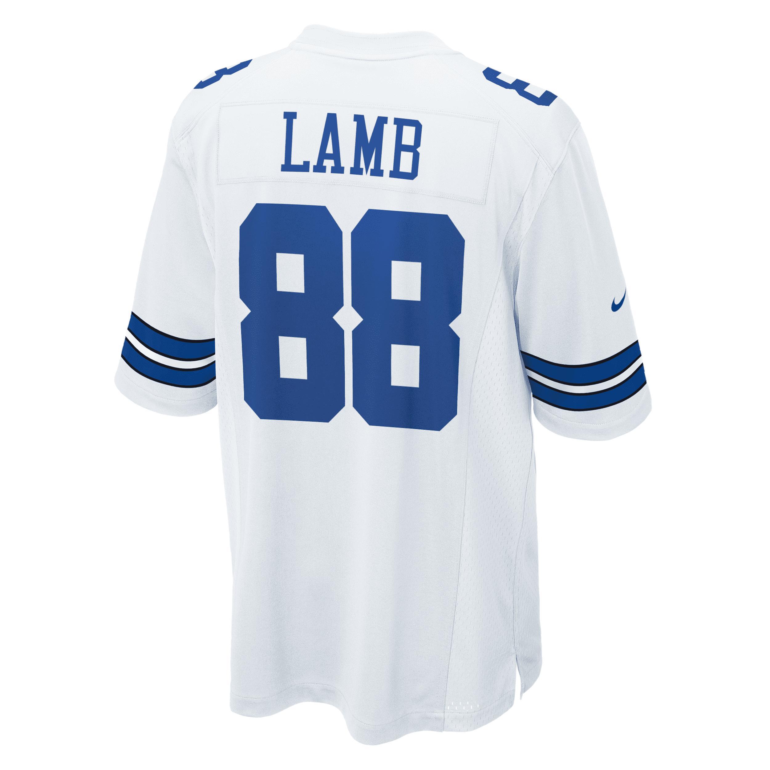 Men's Nike CeeDee Lamb White Dallas Cowboys Game Team Jersey, Size: 3XL Product Image