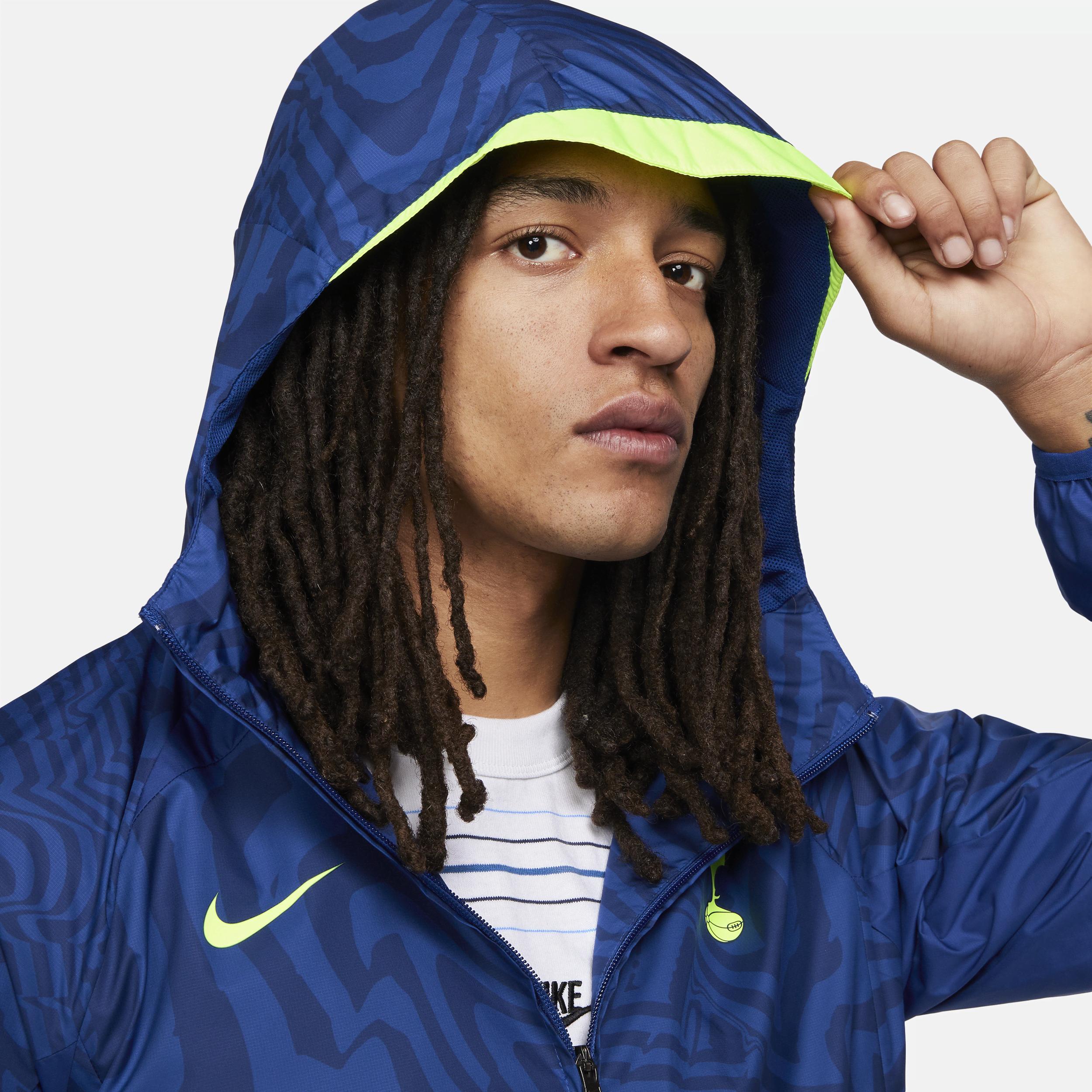 Men's Nike Blue Tottenham Hotspur AWF Performance Raglan Full-Zip Jacket, Size: Small, Tot Blue Product Image