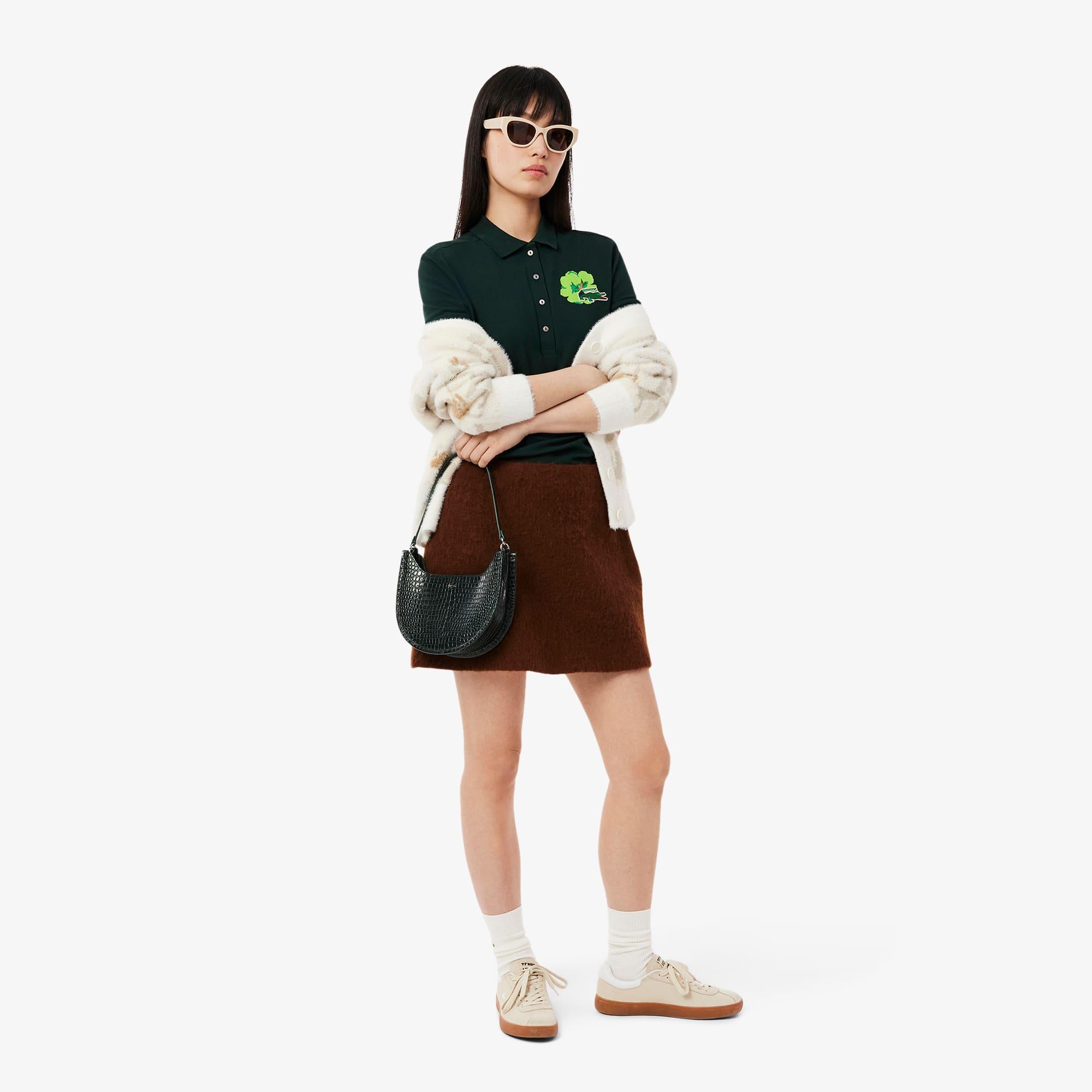 Women's Slim Fit L.12.D Stretch Mini Piqué Polo Product Image