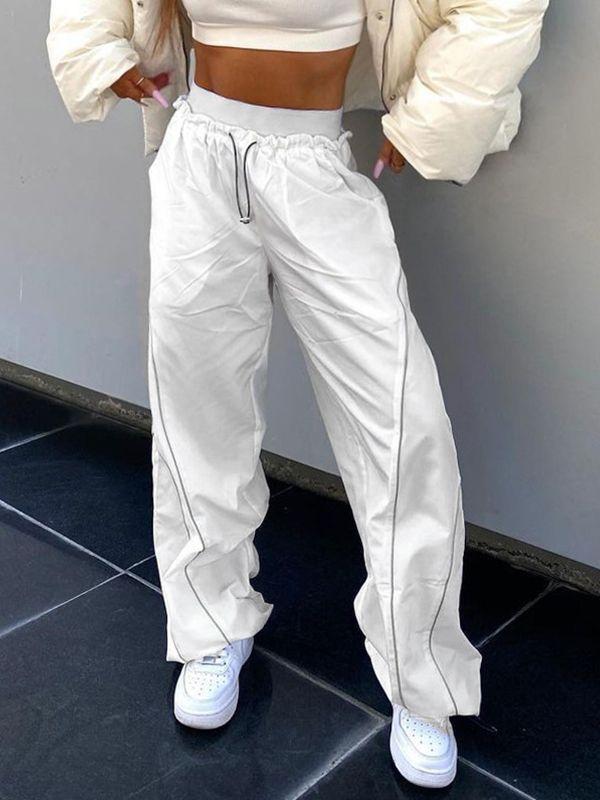Pintuck Detail Straight Leg Pants Product Image
