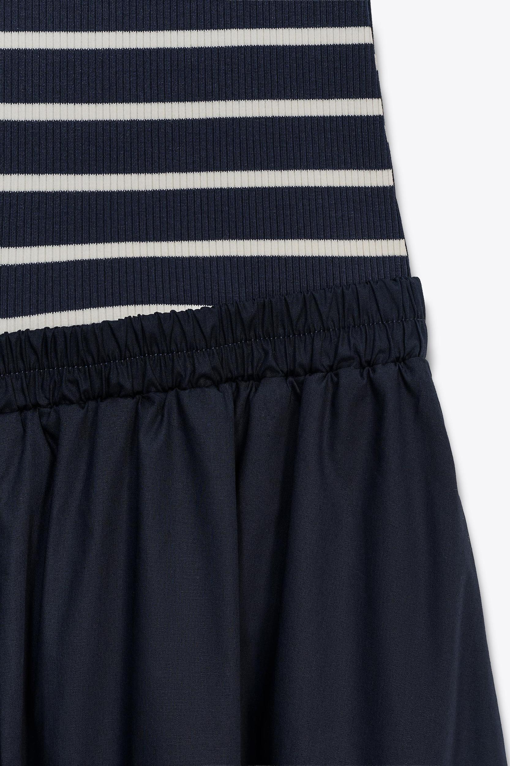 COMBINED POPLIN MIDI DRESS Product Image