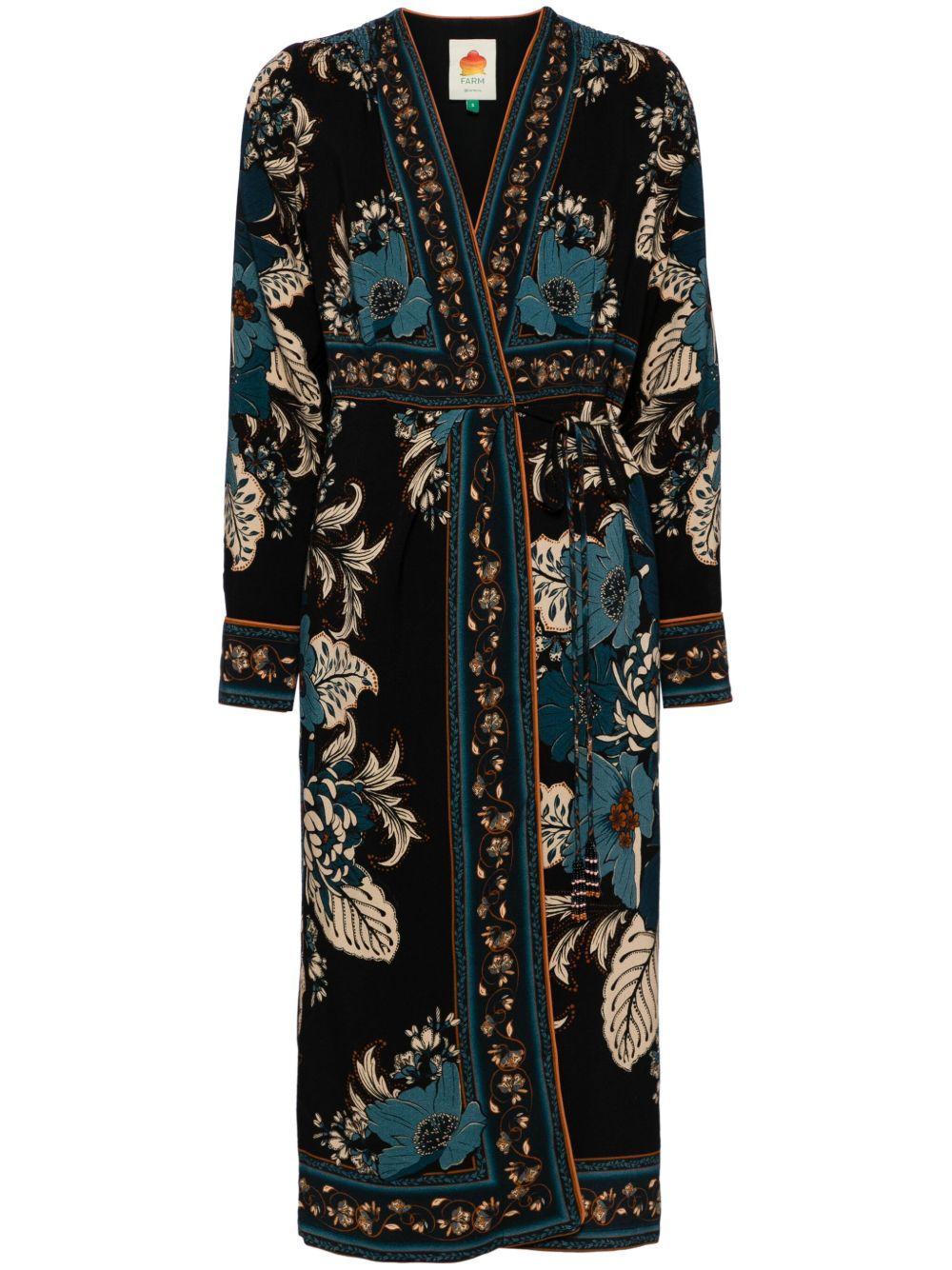 blossom tapestry midi dress Product Image