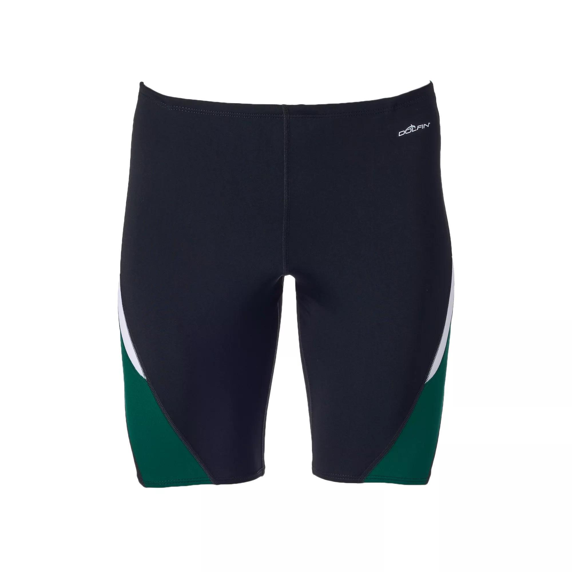 Men's Dolfin Jammer Swim Trunks, Size: 22, Black Green Product Image