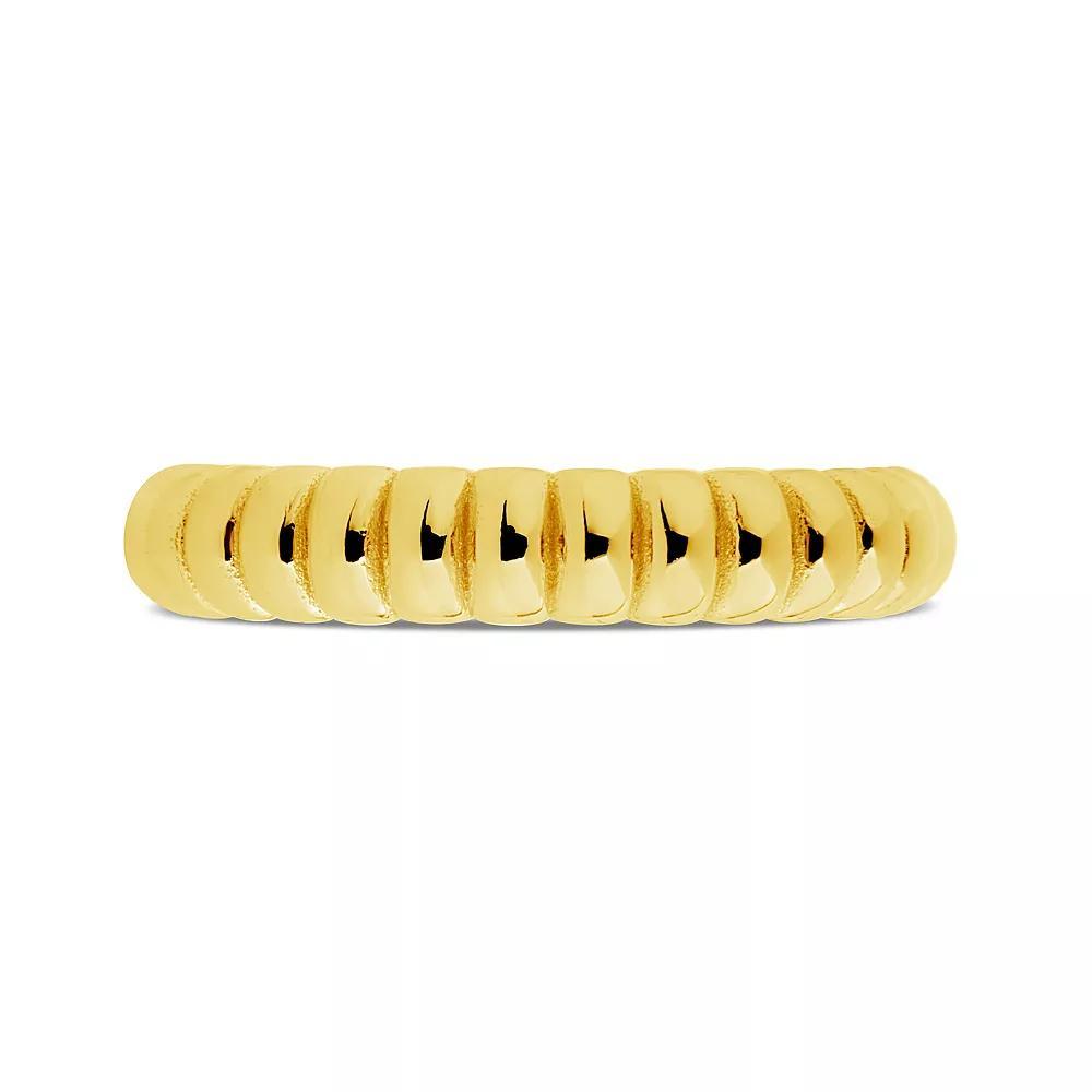 MC Collective Sterling Silver Bubble Band Ring, Women's, Size: 7, Gold Tone Product Image