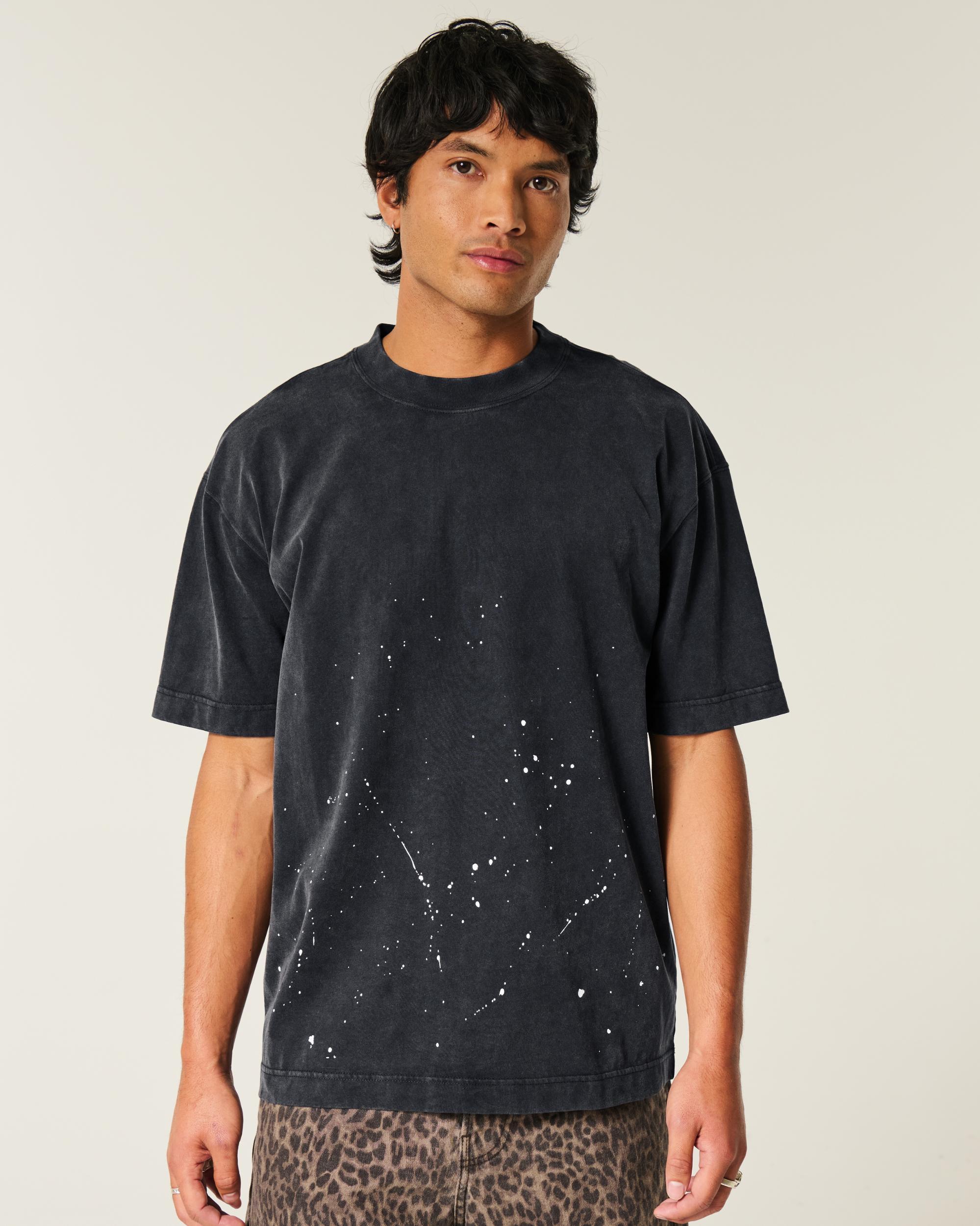 Boxy Heavyweight Washed Crew T-Shirt Product Image