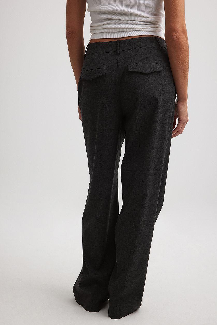 Pocket Flap Detail Suit Pants Product Image