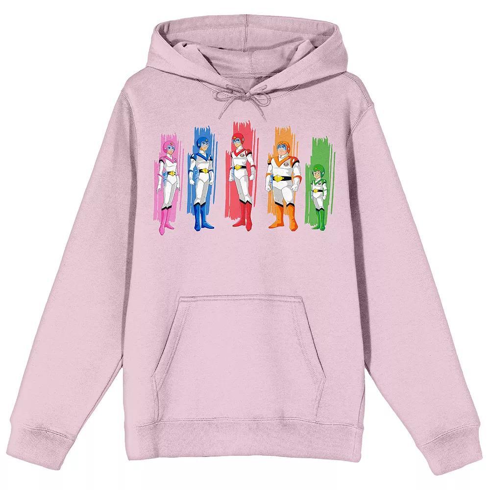 Men's Voltron Defender Graphic Hoodie, Size: Large, Pink Product Image