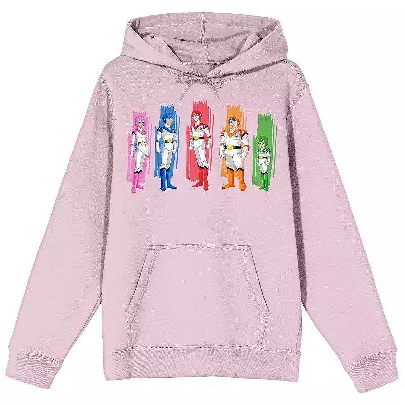 Men's Voltron Defender Graphic Hoodie, Size: Large, Pink Product Image