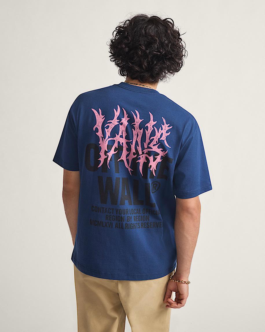 Metal Wall T-Shirt in Navy Blue| Vans US Product Image