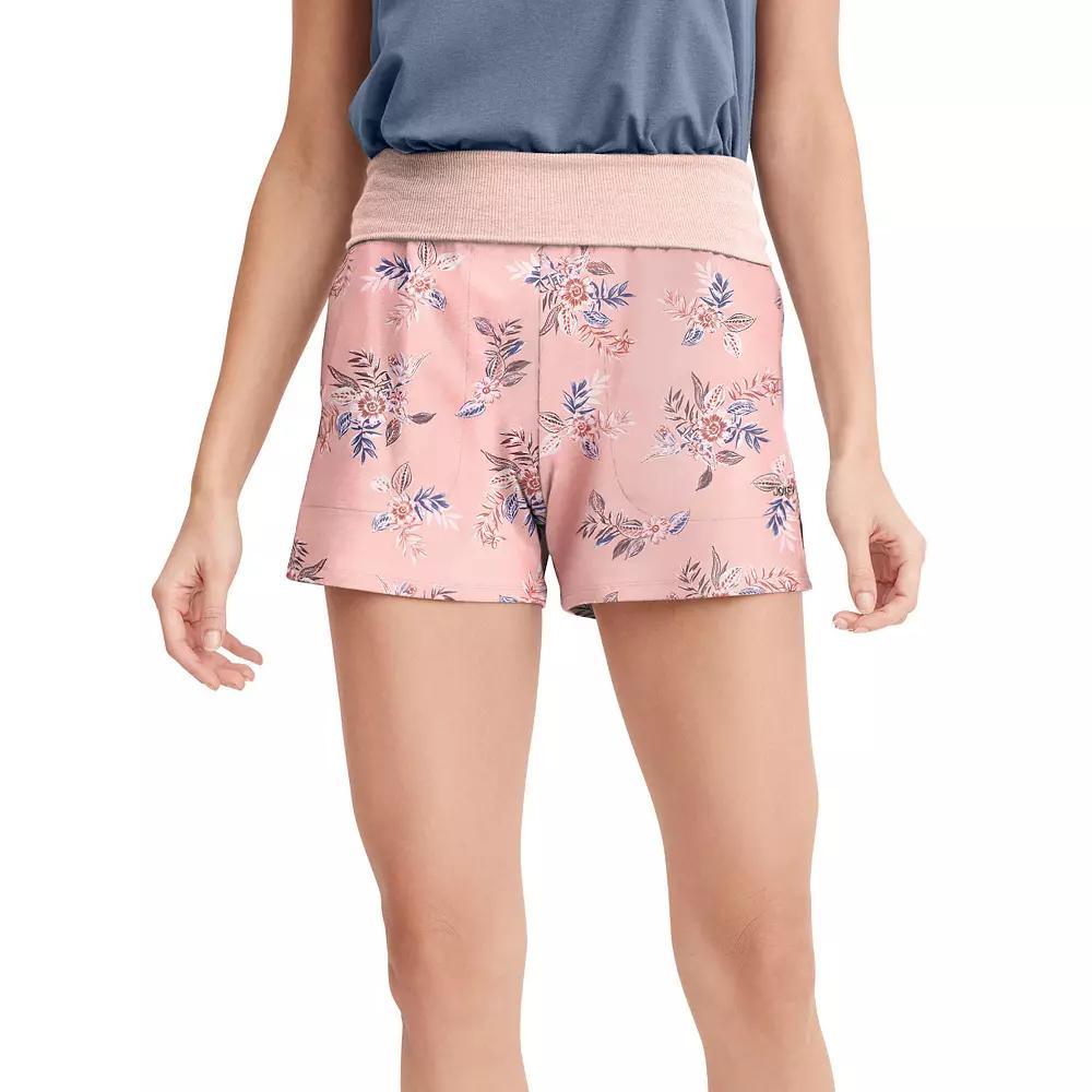 Womens Jockey Soft Touch Luxe Shorts Pink Floral Product Image