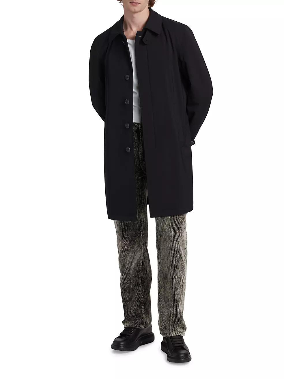 Stretch Nylon Twill Overcoat Product Image