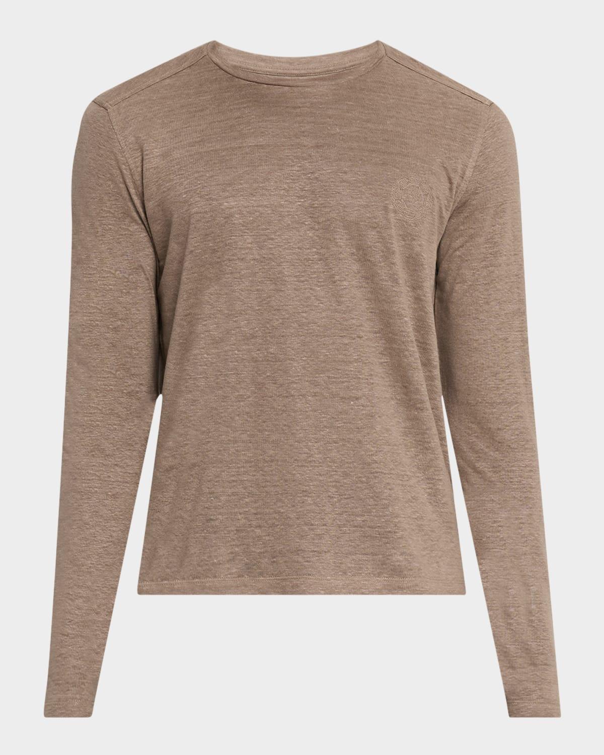 Mens Linen Long-Sleeve T-Shirt Product Image