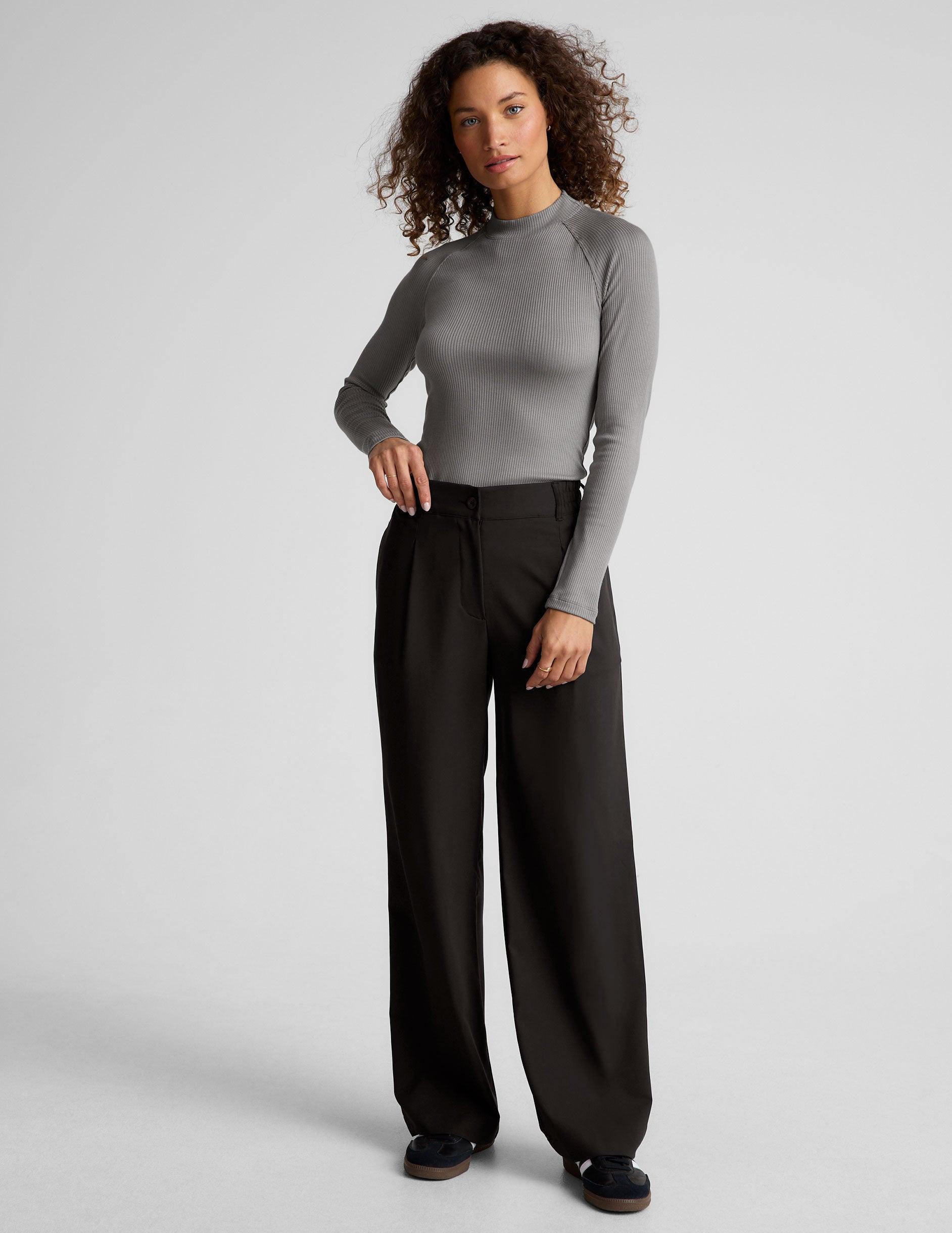 Contours Mock Neck Long Length Top Product Image