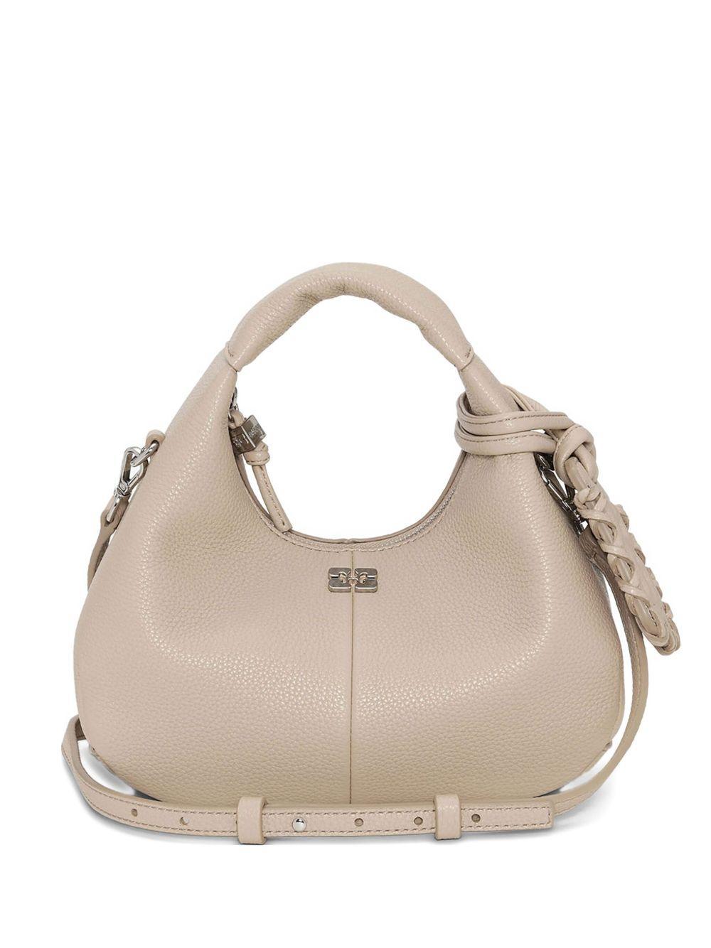 mini textured leather tote bag Product Image