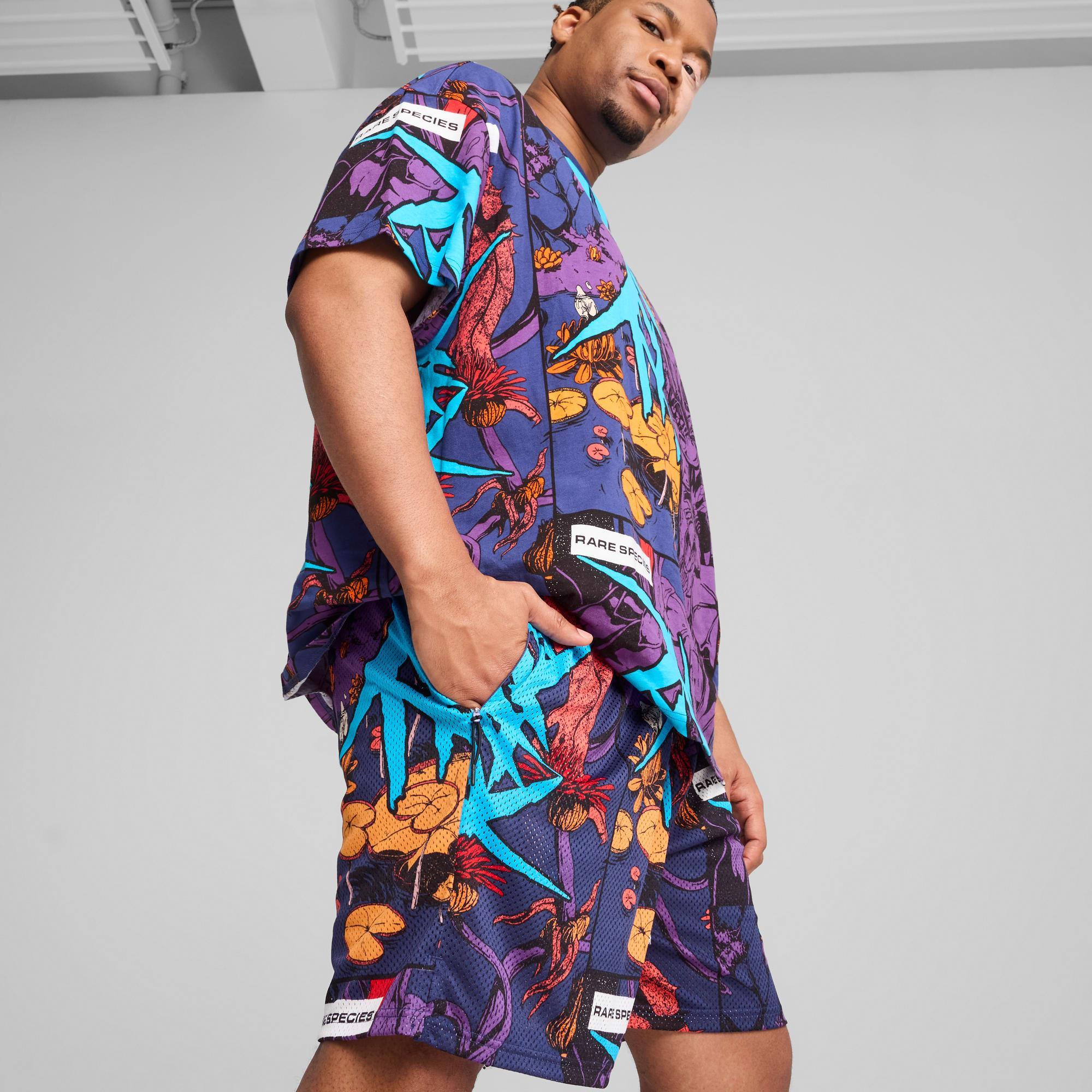 PUMA x LAMELO BALL Phoenix Men's Shorts in Blue Crystal/Aop Product Image