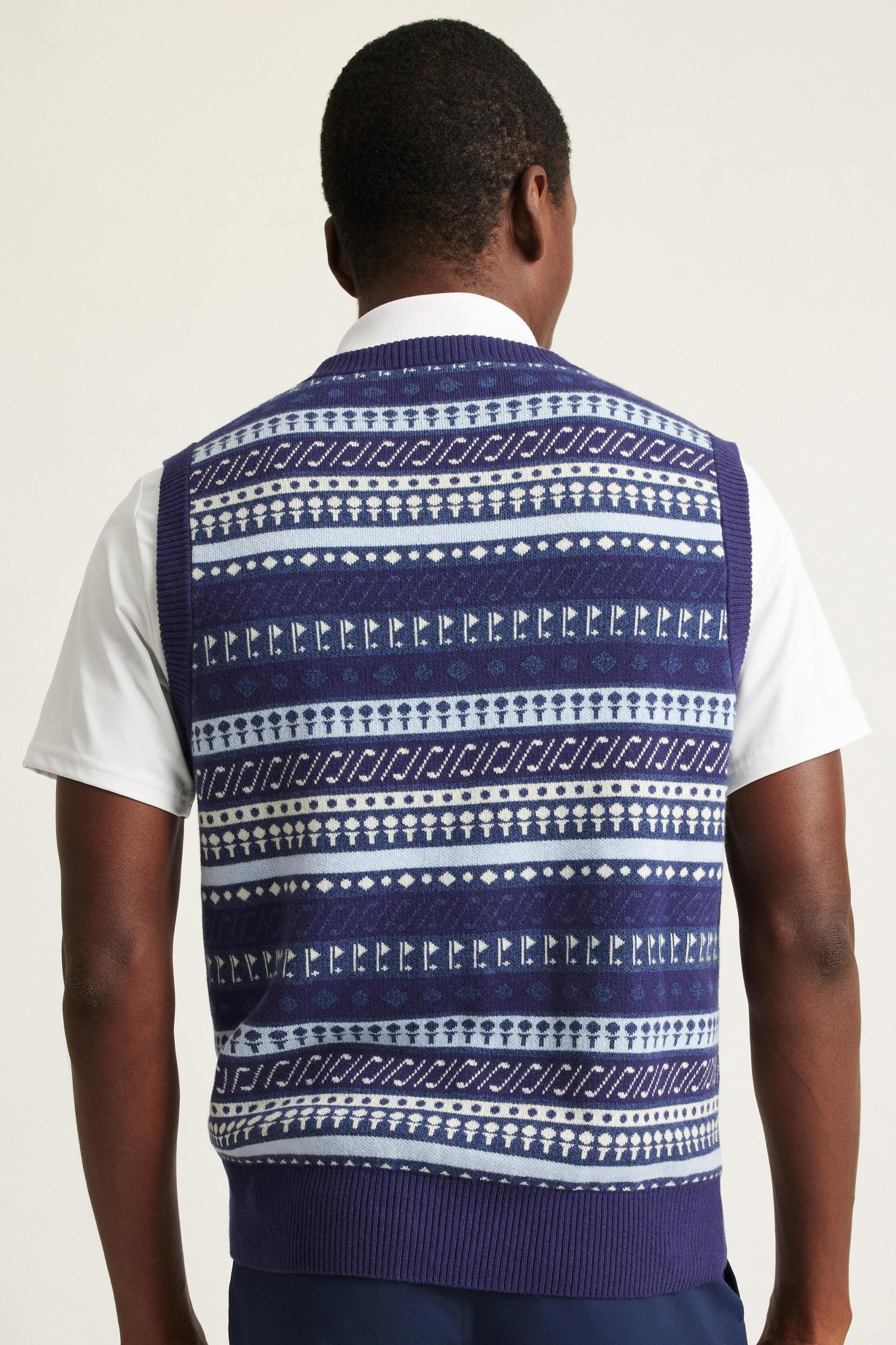 Cotton Cashmere Golf Sweater Vest Product Image