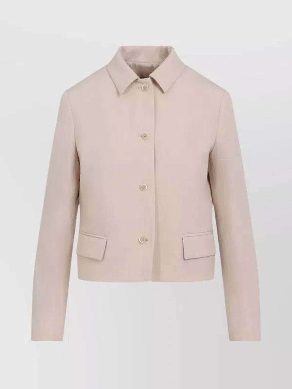 FABIANA FILIPPI Long-sleeved Casual Jacket In Red Product Image