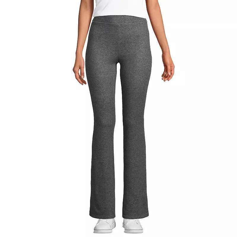 Women's Lands' End High Rise Serious Sweats Fleece Lined Bootcut Pants, Size: Small, Washed Green Product Image