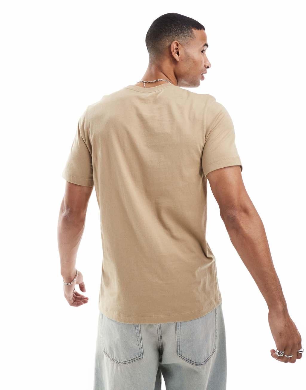 Nike Club t-shirt in light beige Product Image