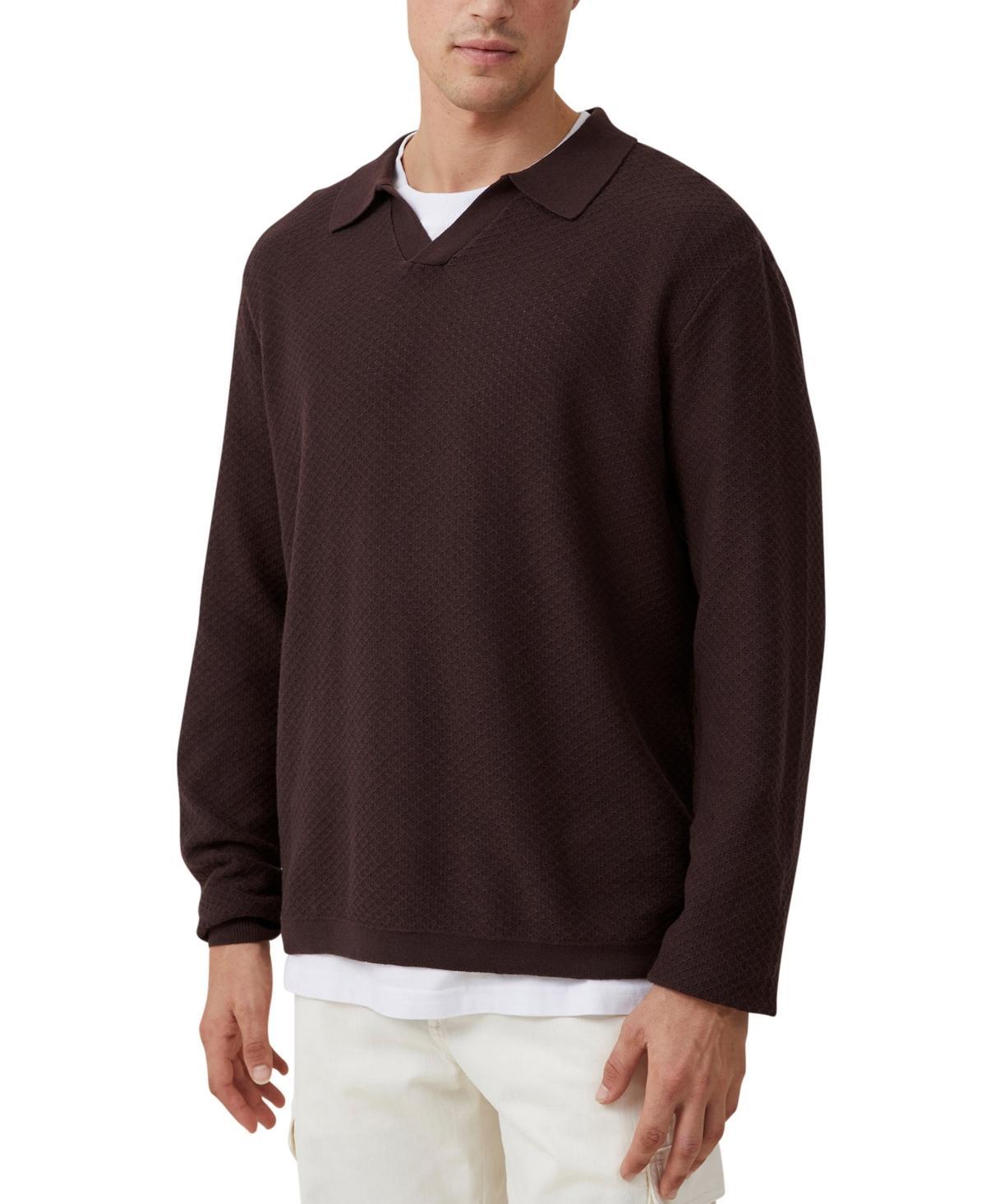Cotton On Mens Jimmy Long Sleeve Polo Product Image