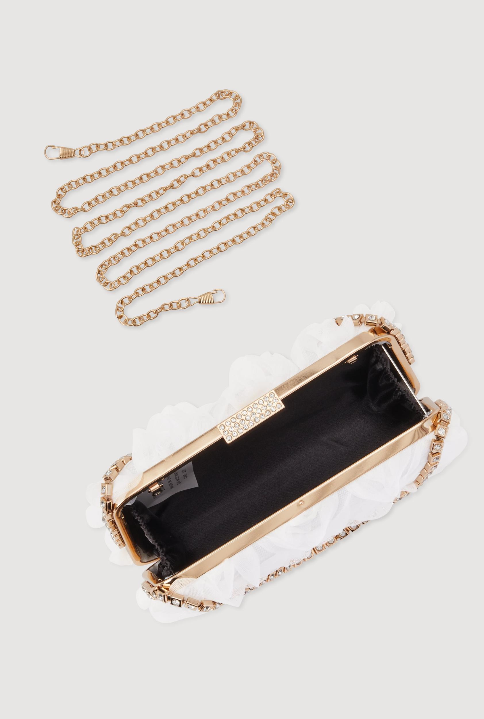 Tulle Rose Convertible Crossbody Handbag Unisex Product Image