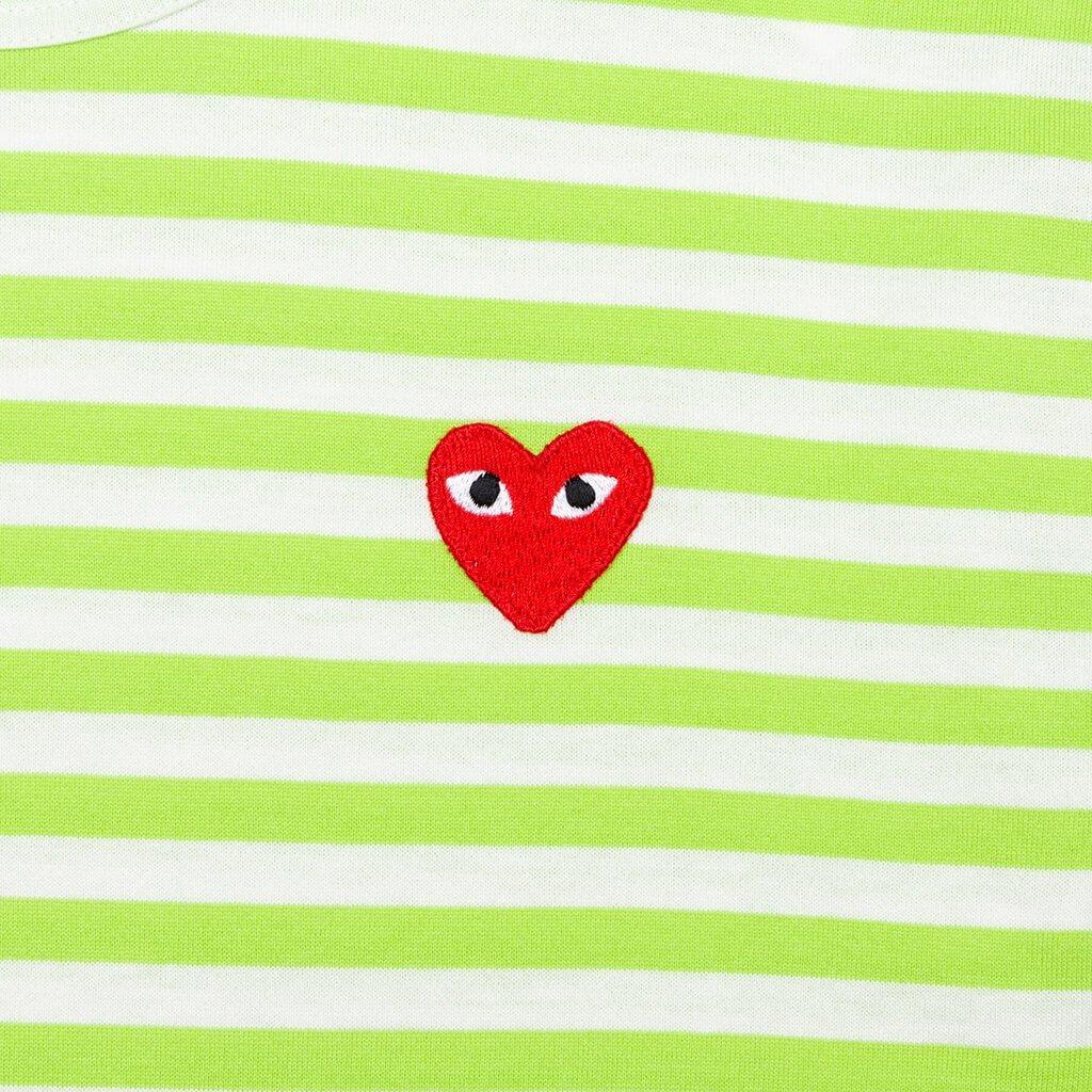 Pastelle Women's Striped L/S Shirt - Green Female Product Image