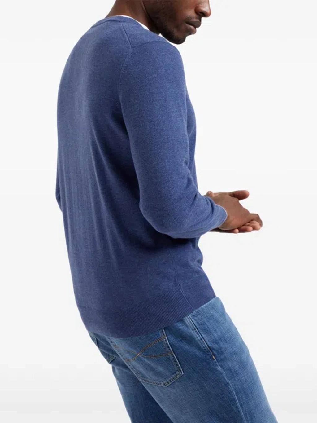BRUNELLO CUCINELLI Sweaters In Dark Blue Product Image