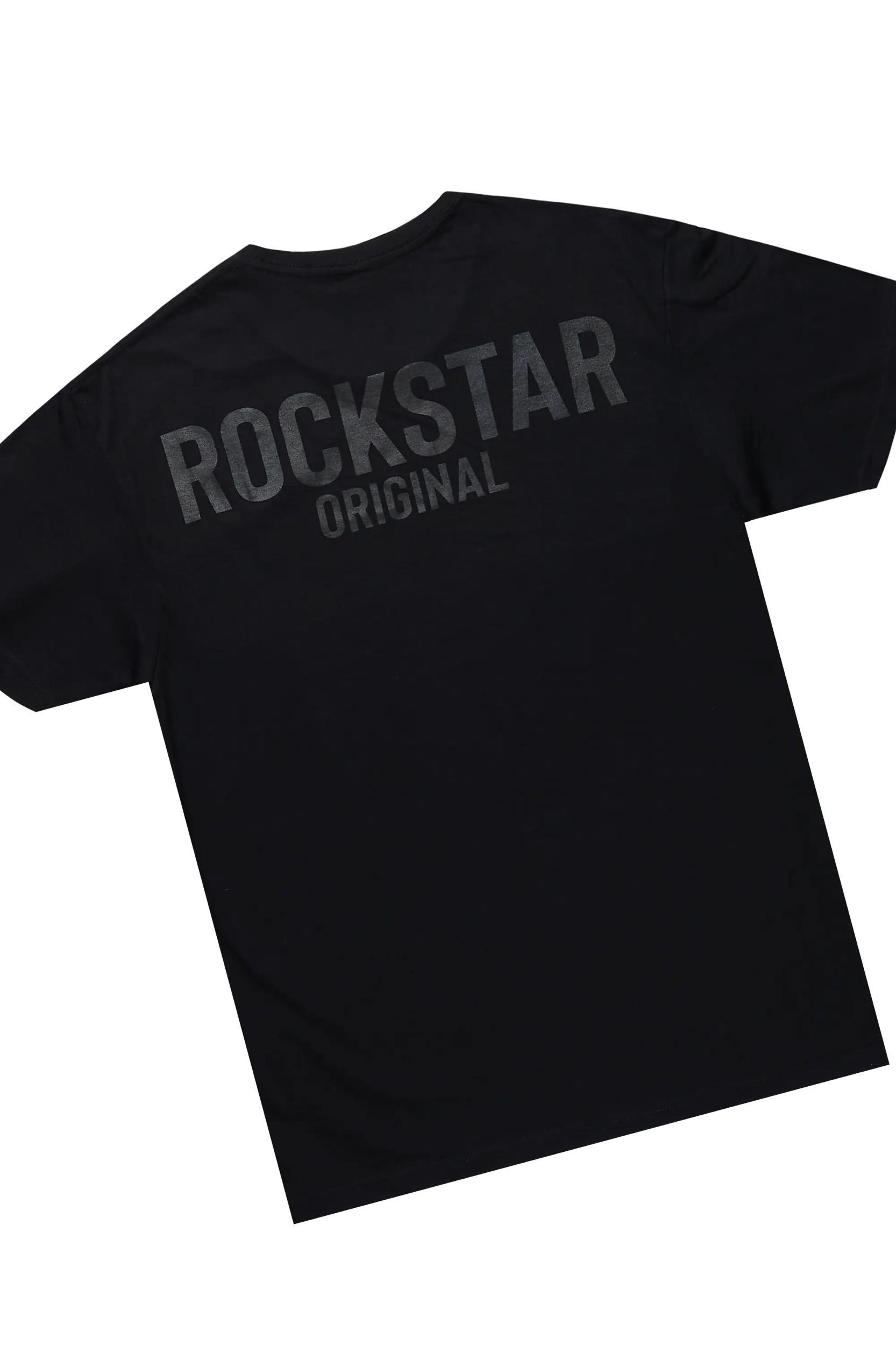 Fana Black/Black T-Shirt Short Set Female Product Image