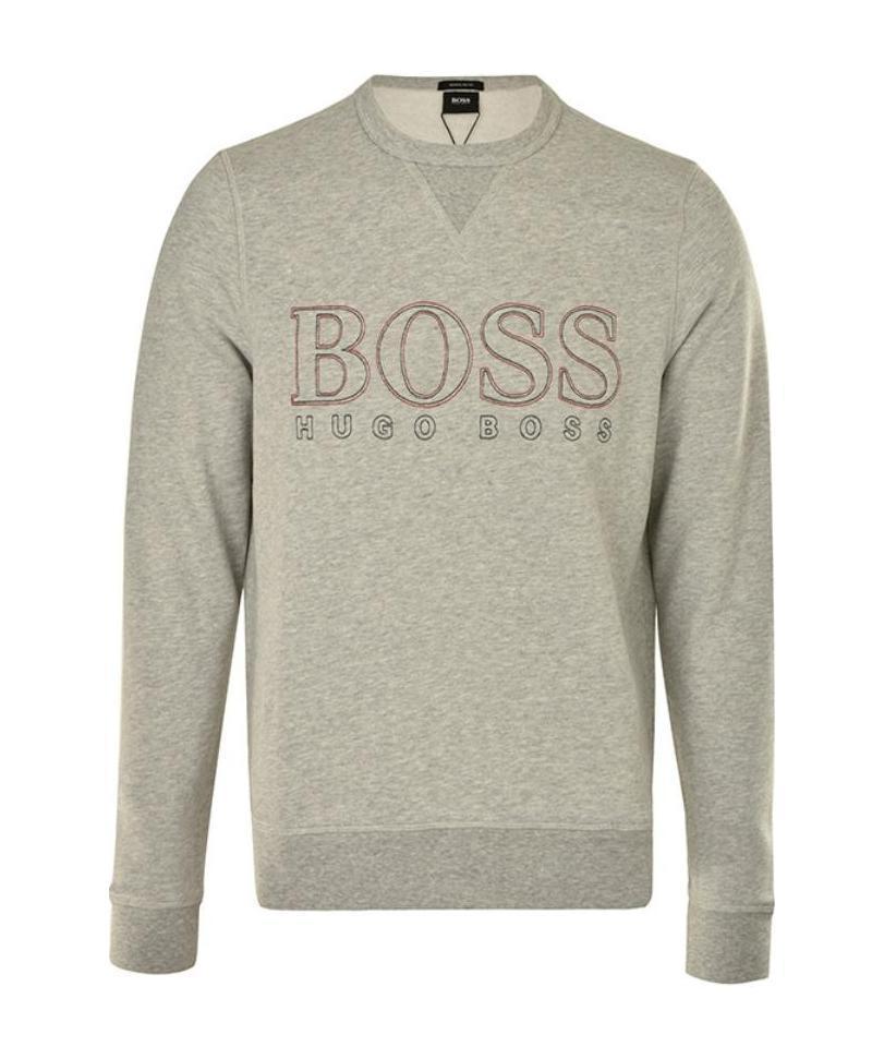 HUGO BOSS Logo Sweater In Nude Product Image