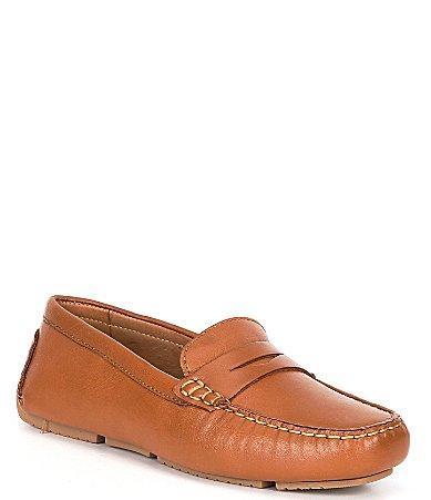 Flag LTD. Womens Morgan Leather Penny Loafer Moccasins Product Image