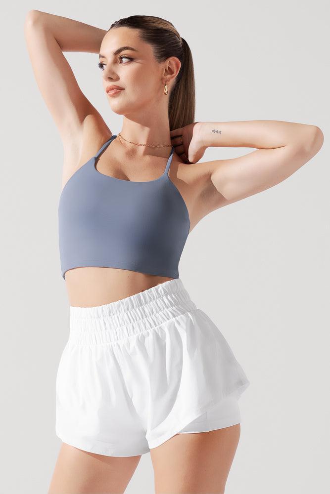 Flexy Crop Top - Blue Mist Product Image