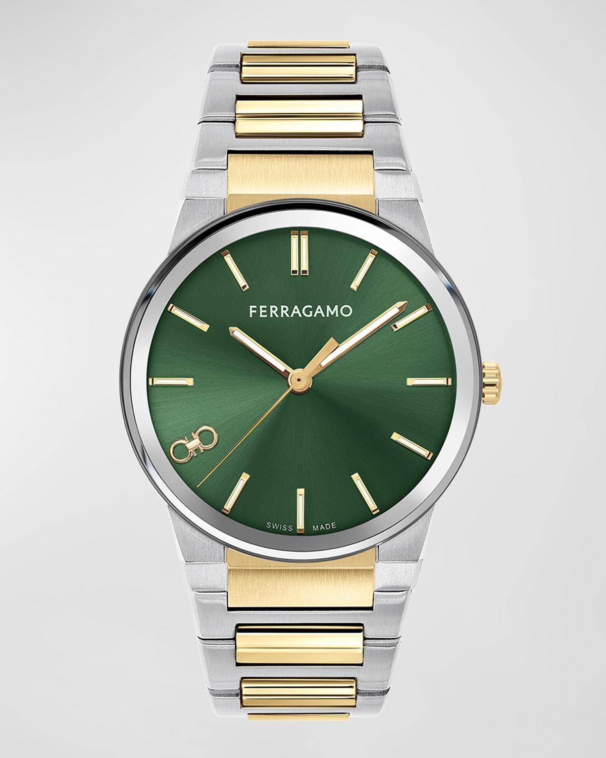 Mens Infinity Sapphire Two-Tone Bracelet Watch, 41mm Product Image
