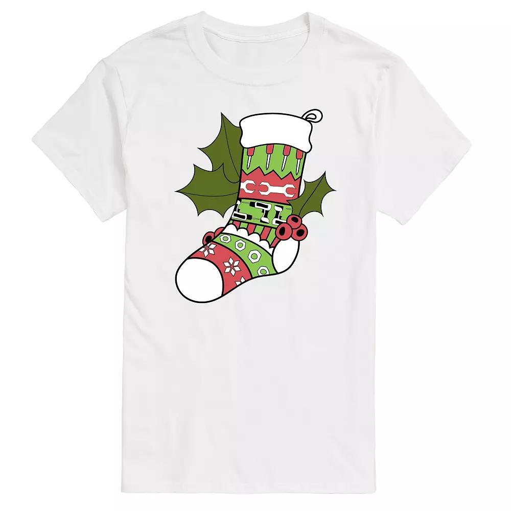 Mens Fair Isle Tool Stocking Graphic Tee Product Image