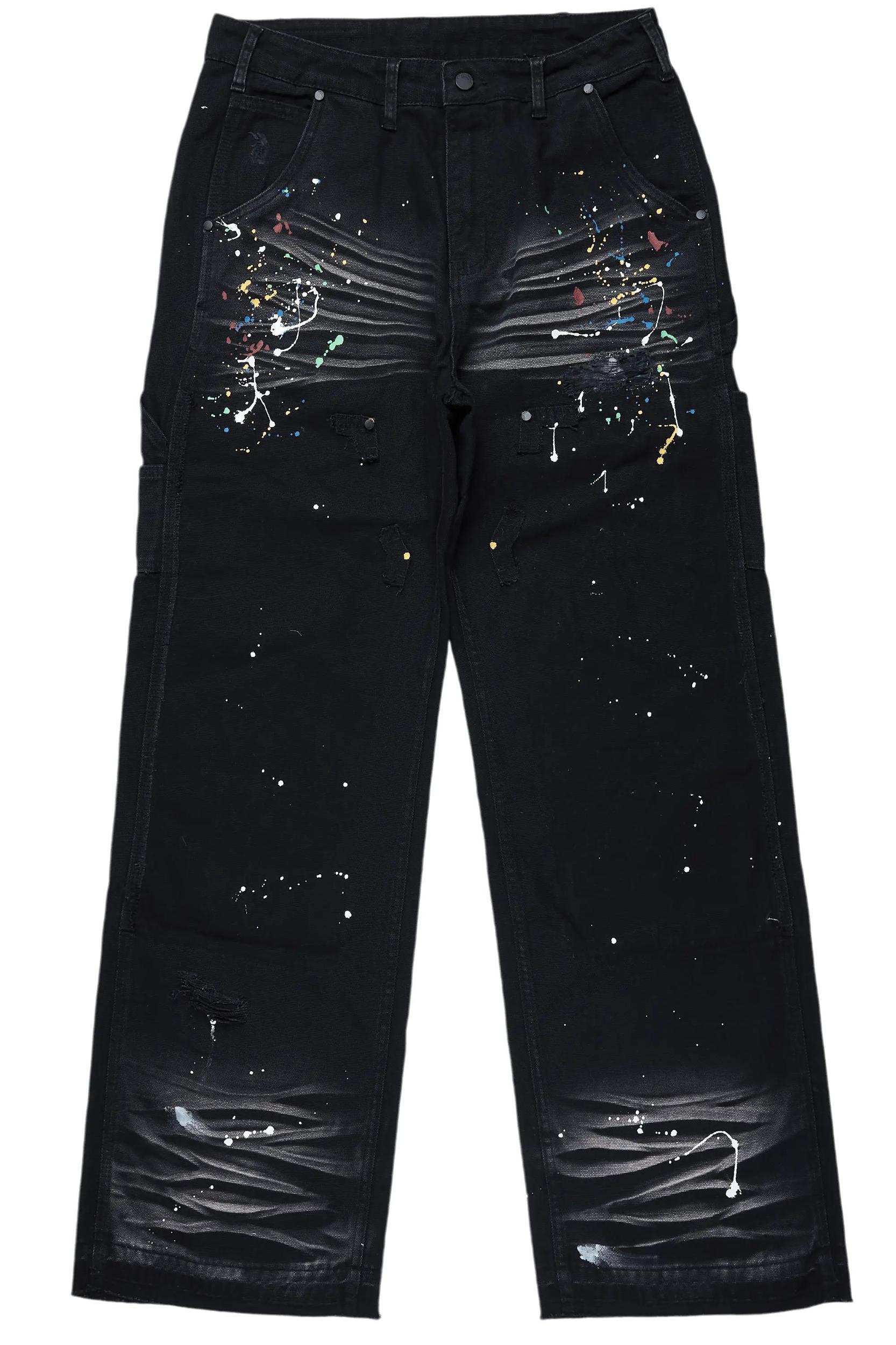 Naveen Black Baggy Fit Jean Male Product Image