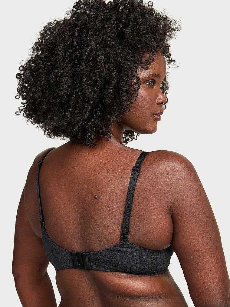 Cotton Logo Hardware Lightly Lined Full-Coverage Bra Product Image