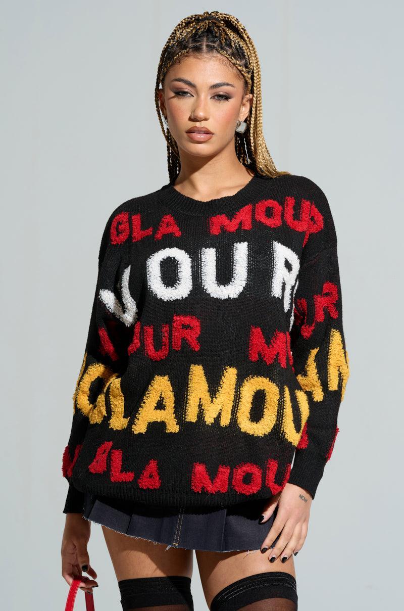 GLAMOUR OVERSIZED SWEATER Product Image