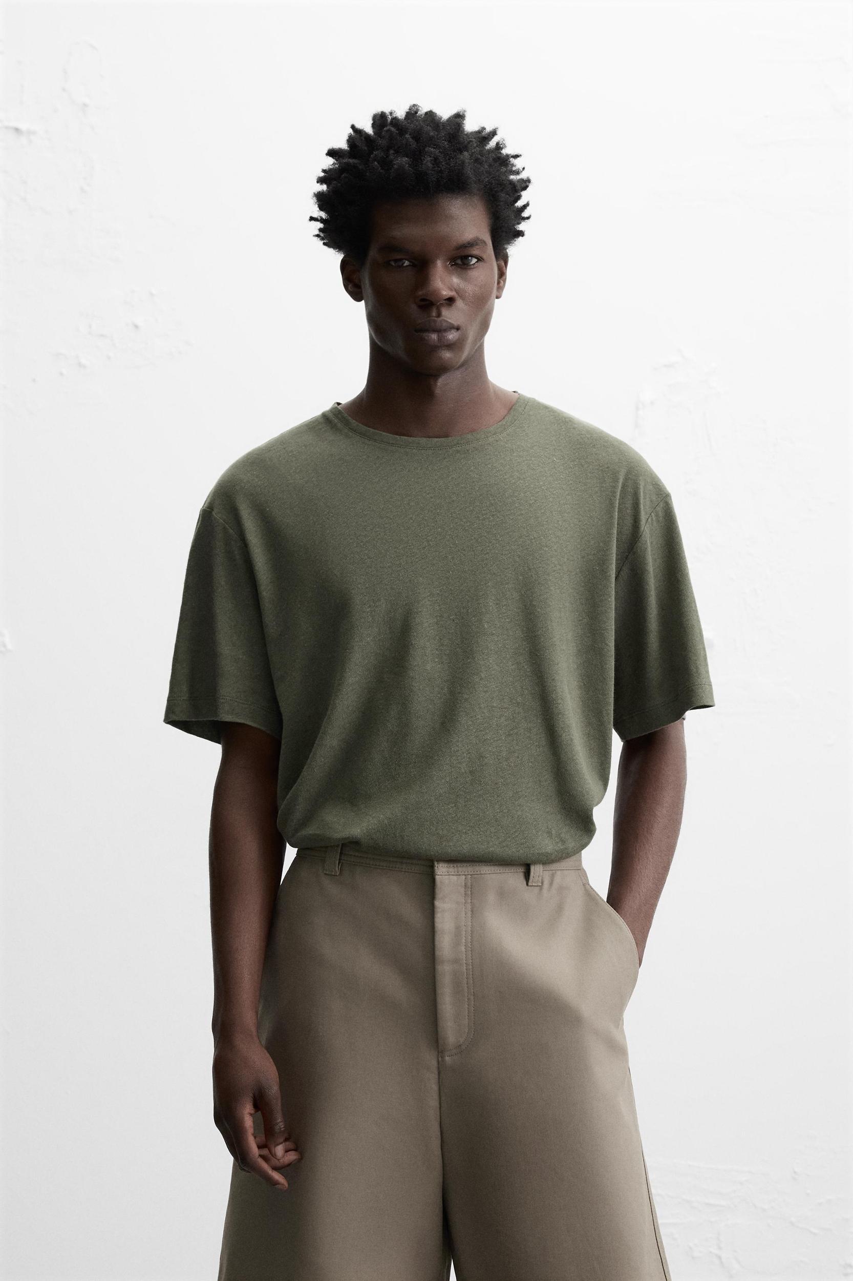 LINEN - COTTON T-SHIRT Product Image